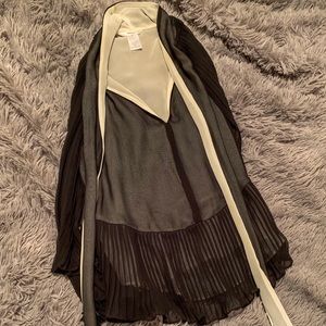 Esley neck tie pleated tank